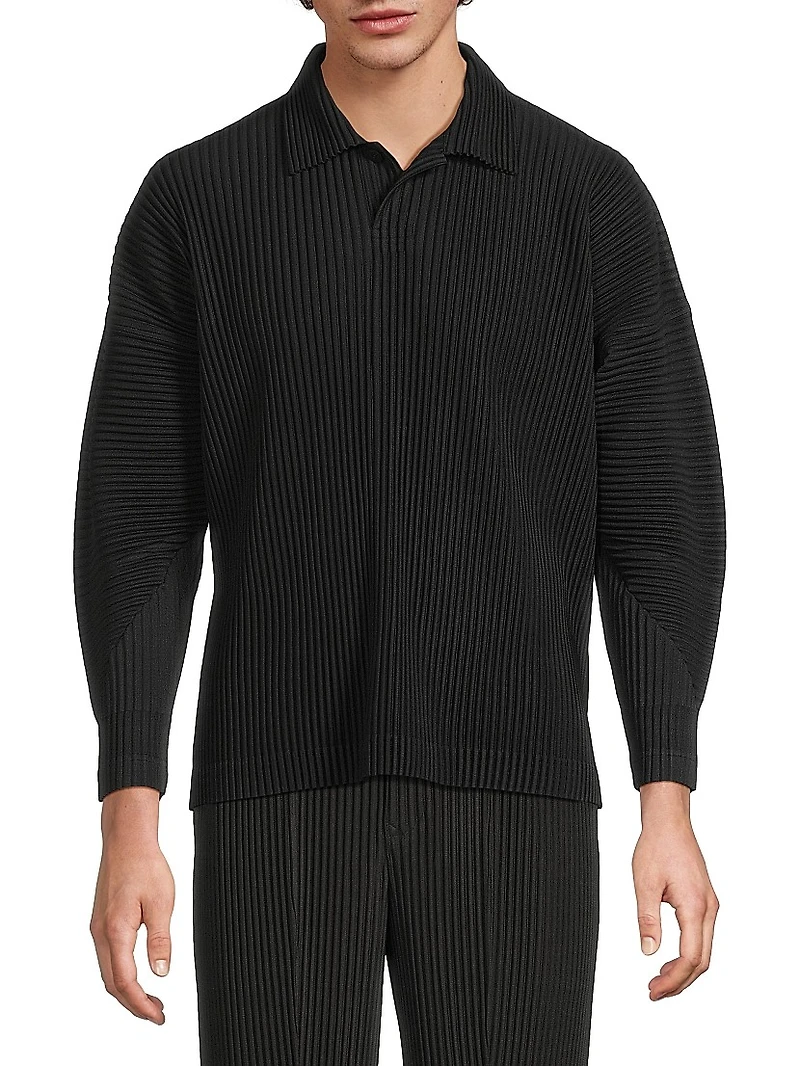 August Long-Sleeve Polo Shirt