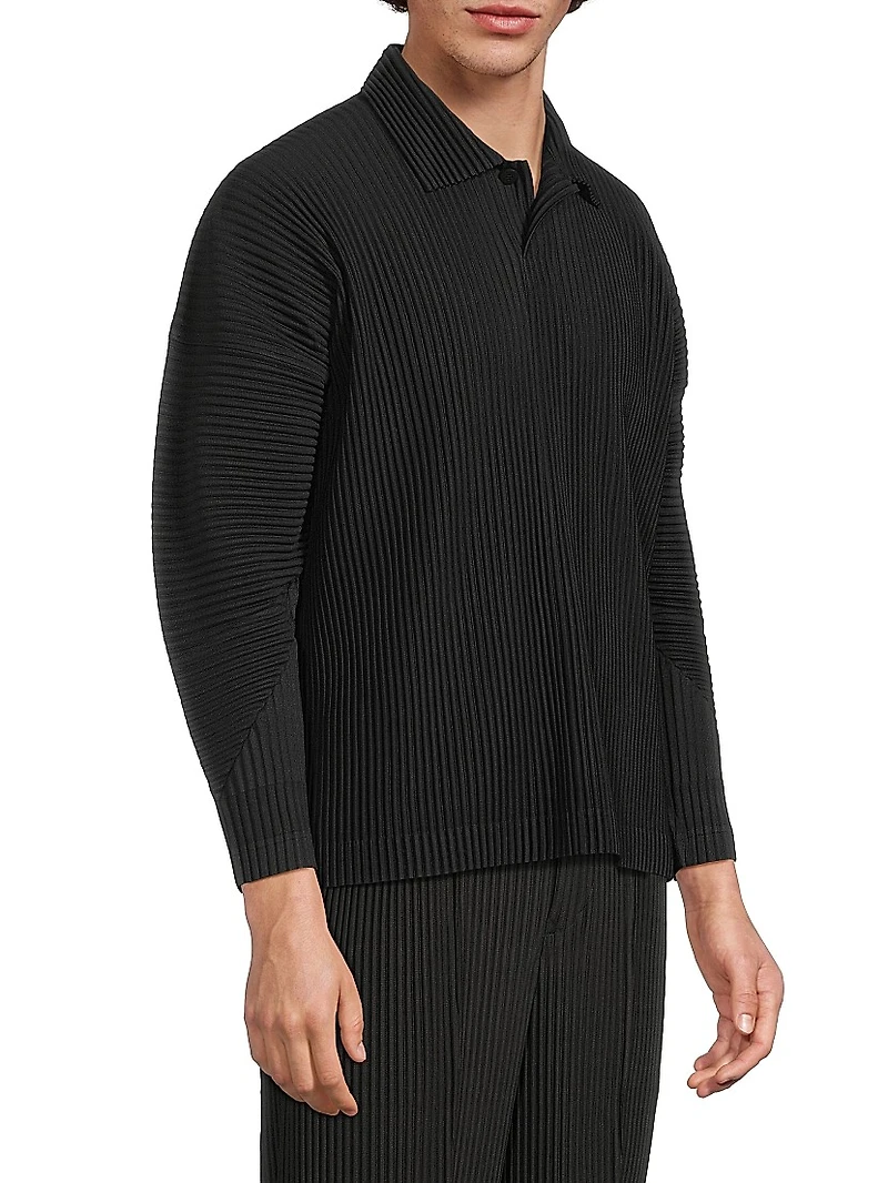 August Long-Sleeve Polo Shirt