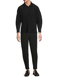 August Long-Sleeve Polo Shirt