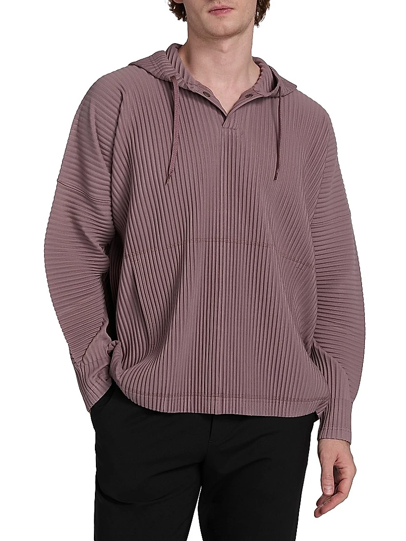 Monthly Colors: August Pleated Hoodie
