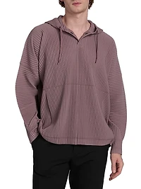 Monthly Colors: August Pleated Hoodie