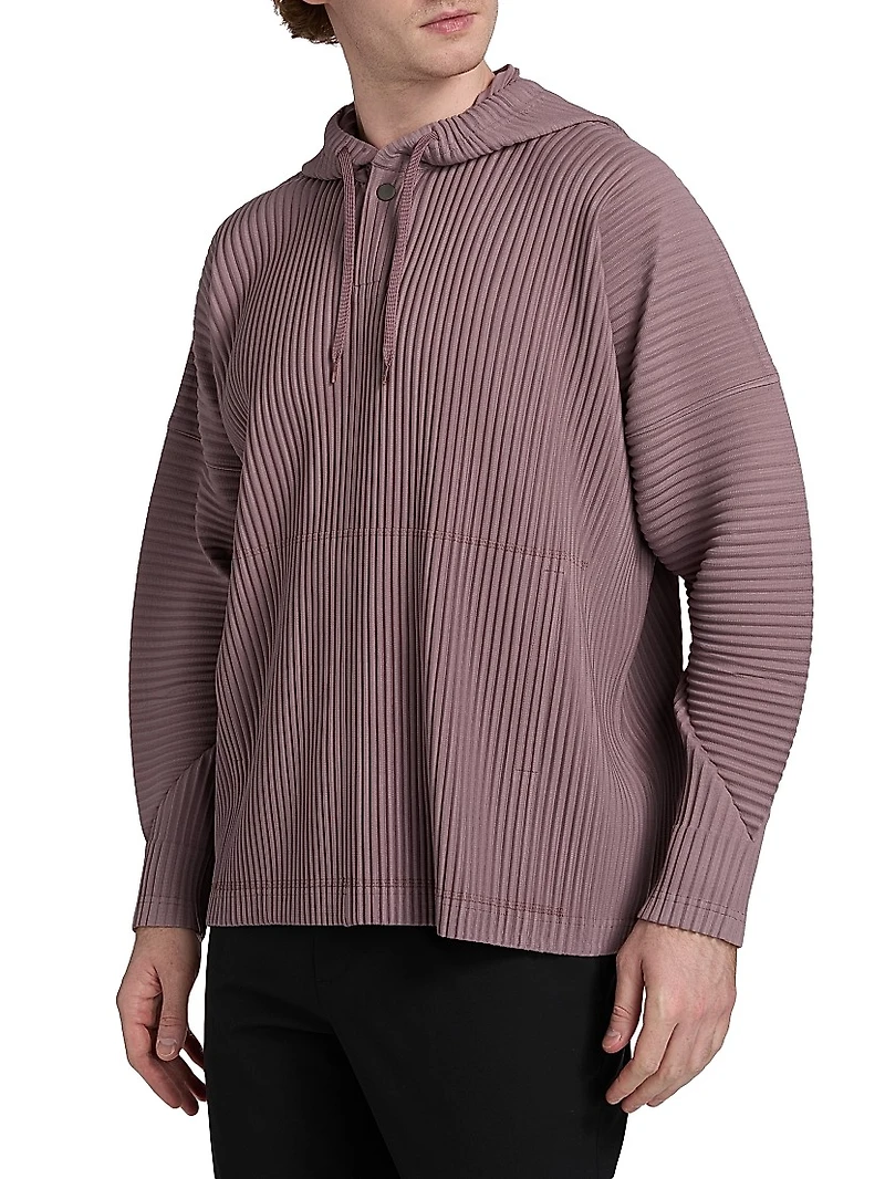 Monthly Colors: August Pleated Hoodie
