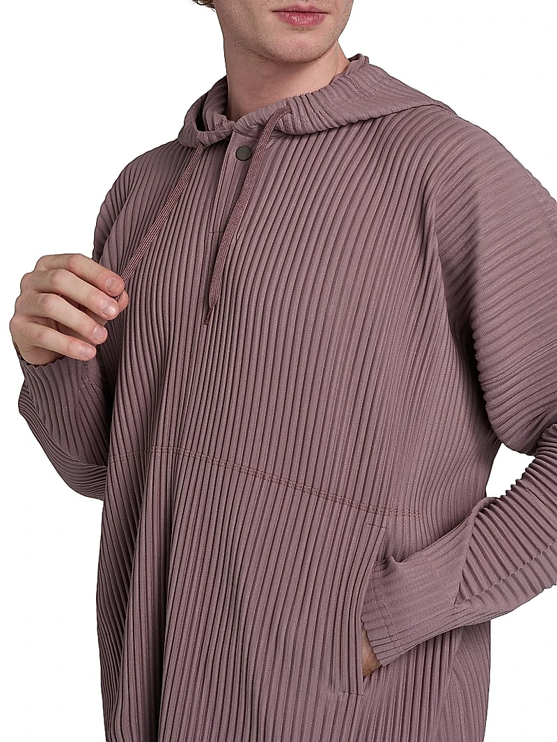 Monthly Colors: August Pleated Hoodie