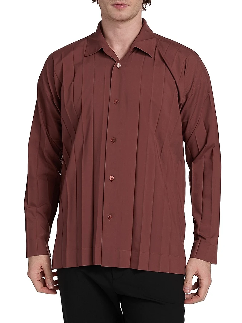 Monthly Colors: August Edge Pleated Shirt