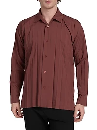 Monthly Colors: August Edge Pleated Shirt