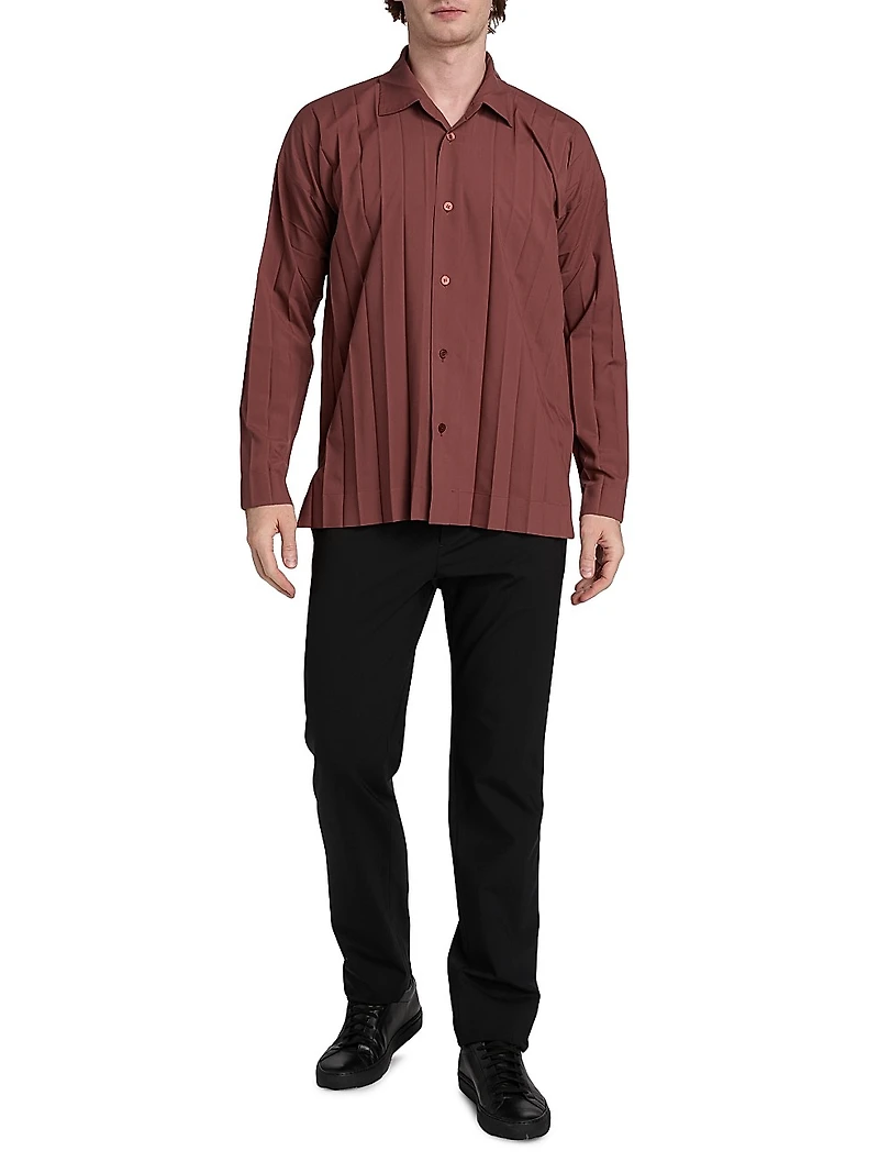 Monthly Colors: August Edge Pleated Shirt