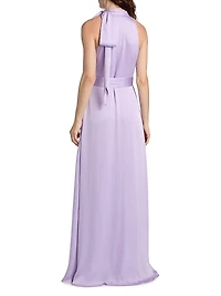 Kayla Crinkle Georgette Gown