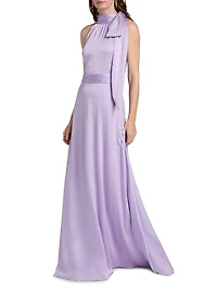 Kayla Crinkle Georgette Gown
