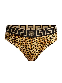 Cheetah-Print Stretch-Cotton Jersey Underwear