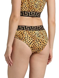 Cheetah-Print Stretch-Cotton Jersey Underwear