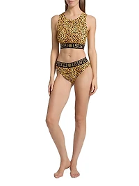 Cheetah-Print Jersey Top