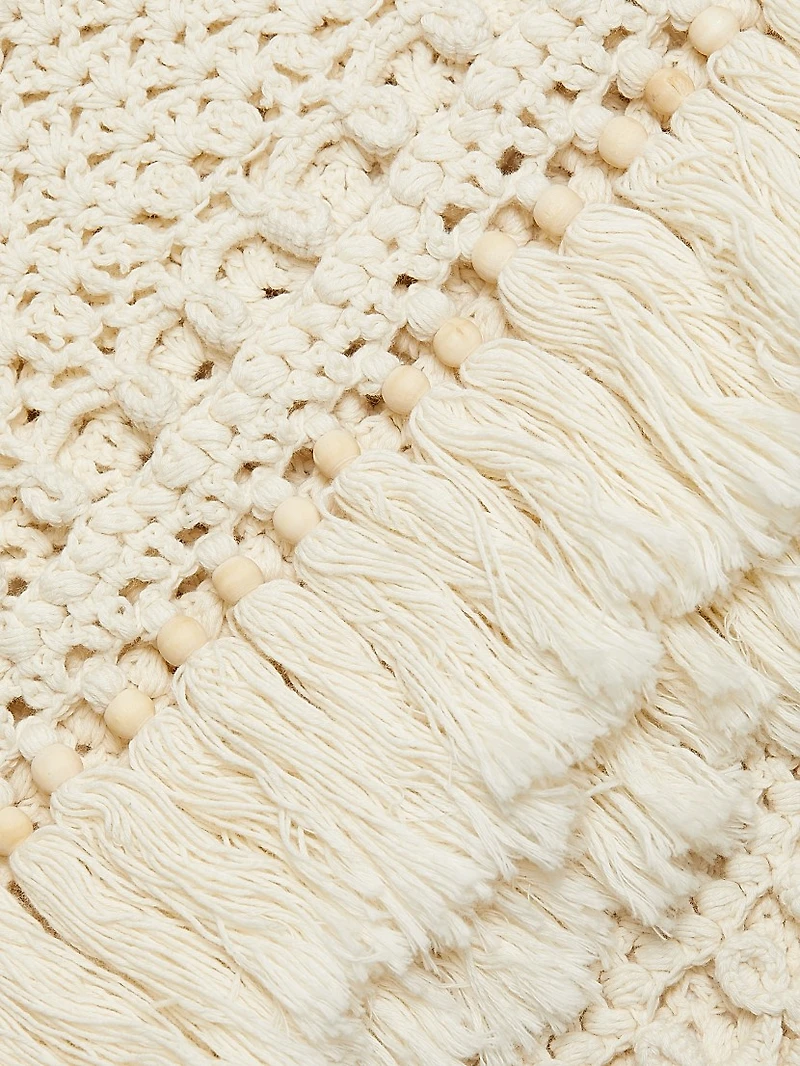 Mira Cotton Crochet Fringe Top