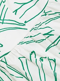 Anita Palm Print Cotton Minidress