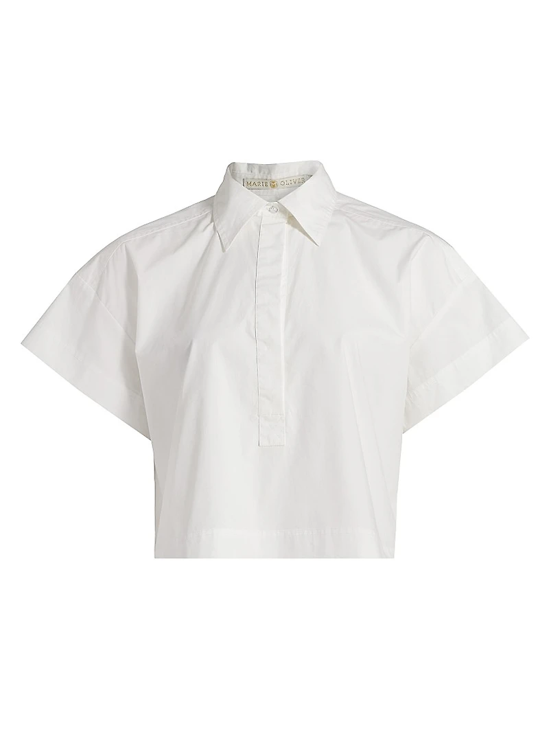 Evelyn Cotton Crop Shirt