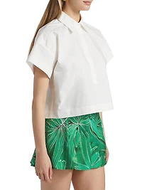 Evelyn Cotton Crop Shirt