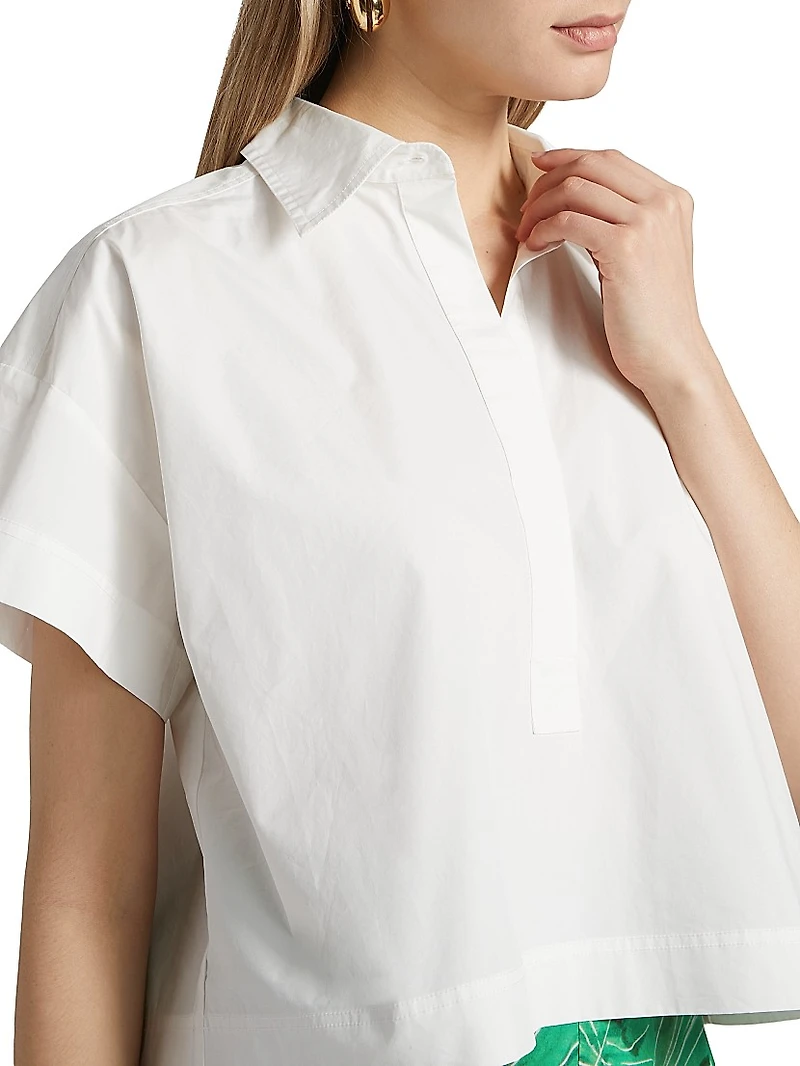 Evelyn Cotton Crop Shirt