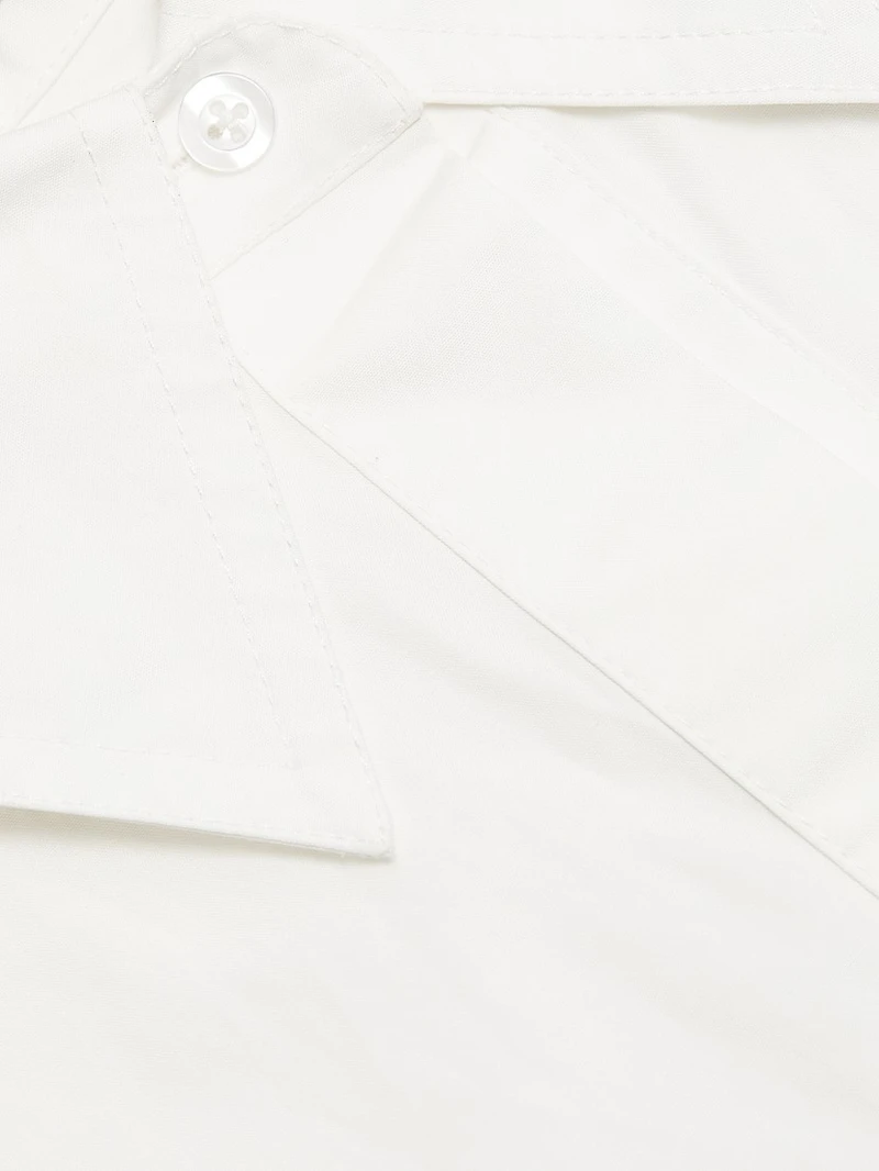 Evelyn Cotton Crop Shirt