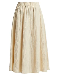 Sasha Cotton-Blend Midi-Skirt