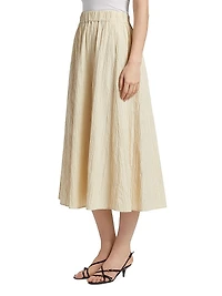 Sasha Cotton-Blend Midi-Skirt