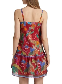 Anita Floral Cotton A-Line Minidress