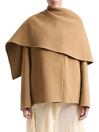 Dak Virgin Wool-Blend Wrap Coat