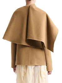 Dak Virgin Wool-Blend Wrap Coat