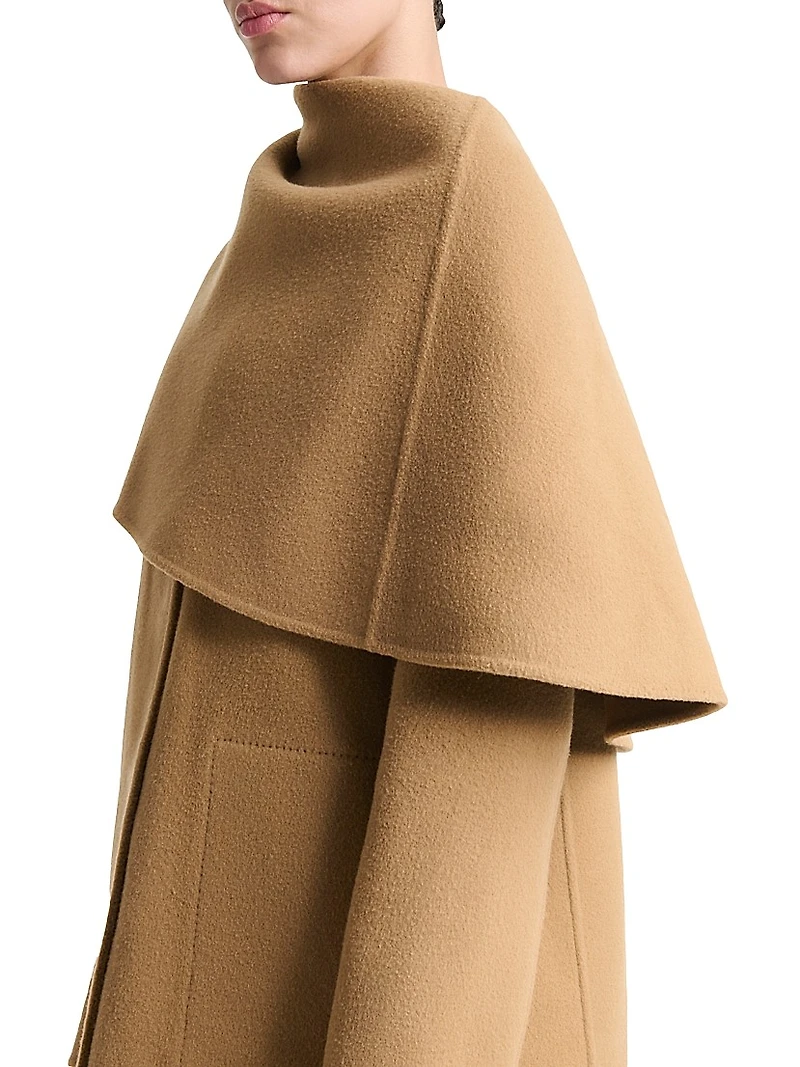 Dak Virgin Wool-Blend Wrap Coat