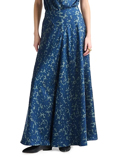 Ames Silk Maxi Skirt