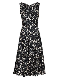Drina Print Cocktail Dress