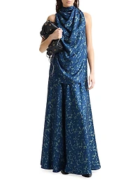 Sleary Tortoise Printed Silk Top