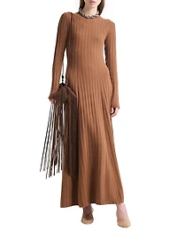 Gia Wool-Cashmere Maxi Dress