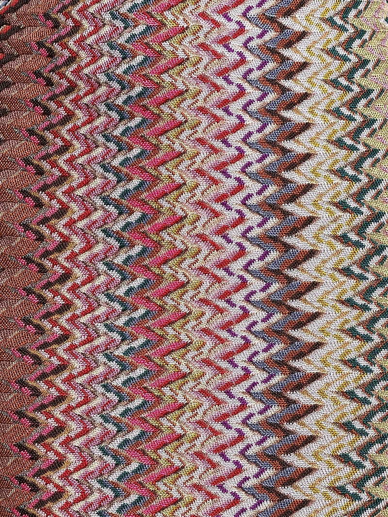 Chevron Raschel Maxi Dress