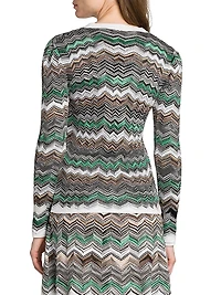 Slim-Fit Chevron Cardigan