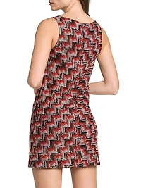Zig-Zag Knit Shift Dress
