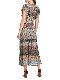 Metallic Knit Maxi Dress
