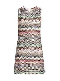 Zig-Zag Sleeveless Minidress