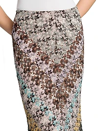Zig-Zag Knit Maxi Skirt