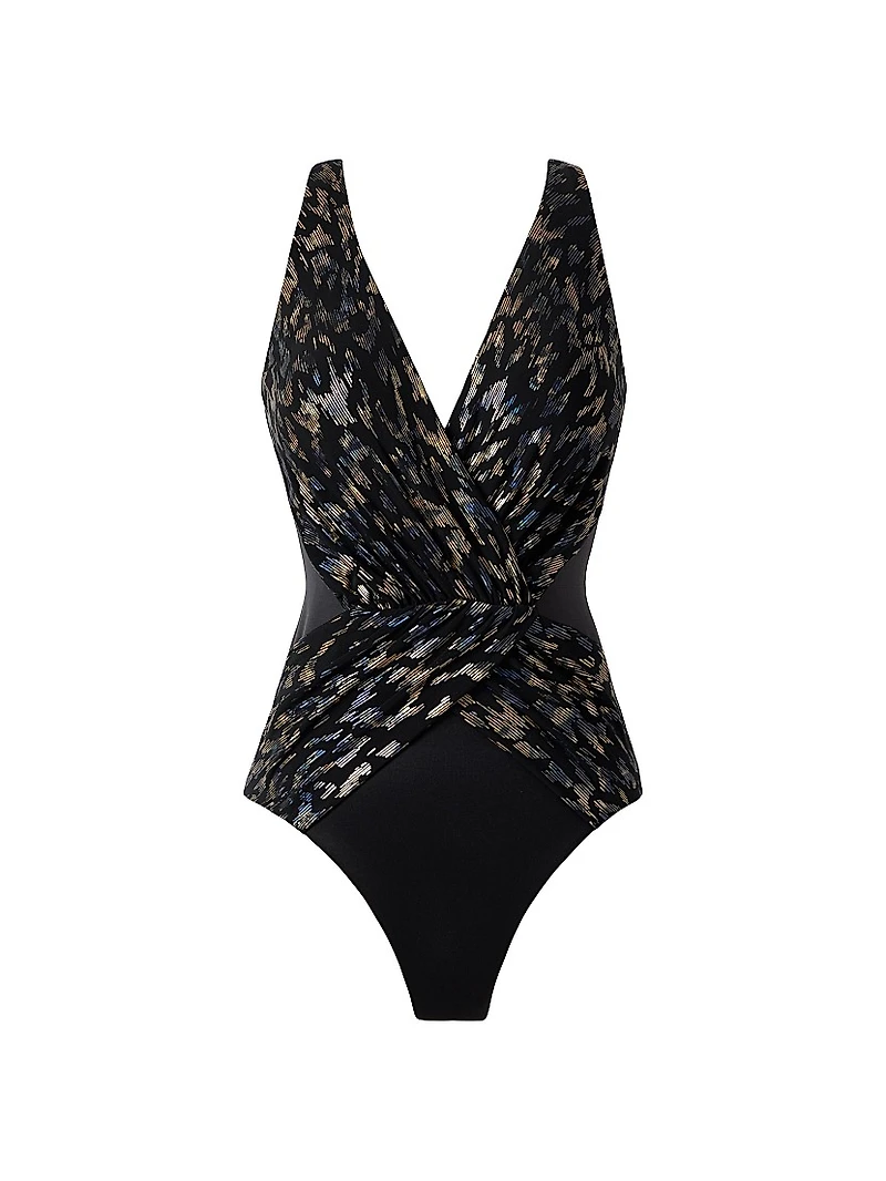Sparkle Plenty Ibiza Surplice One-Piece Swimsuit