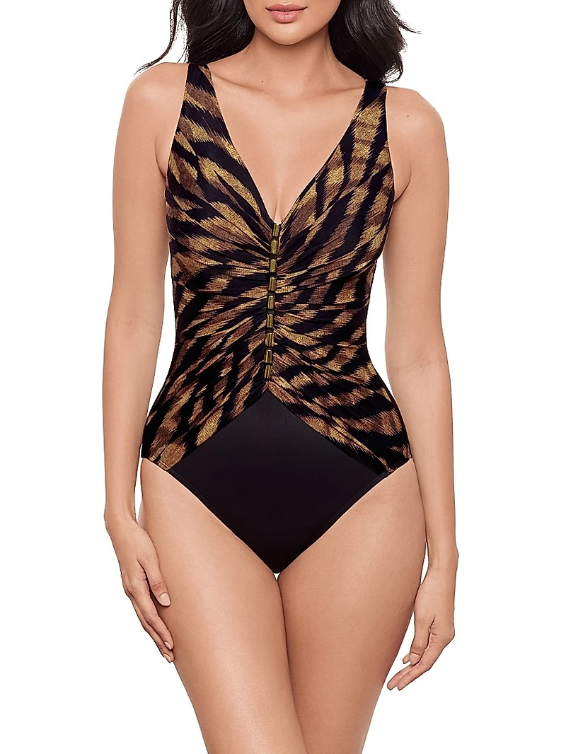 Raya De Safari Charmer Animal-Print One-Piece Swimsuit