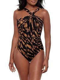 Raya De Safari Europa Animal-Print One-Piece Swimsuit