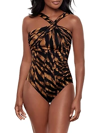 Raya De Safari Europa Animal-Print One-Piece Swimsuit