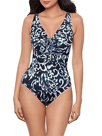 Adorn Bella Printed One-Piece Swimsuit