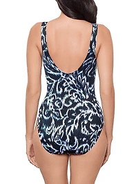 Adorn Bella Printed One-Piece Swimsuit