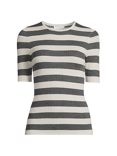Striped Merino Wool Top