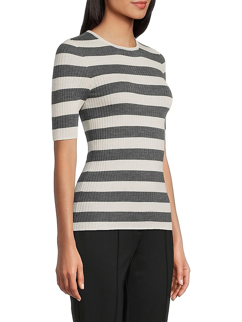 Striped Merino Wool Top