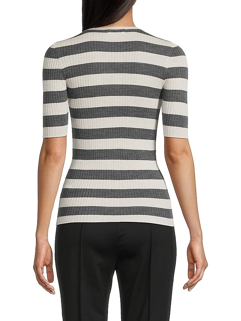 Striped Merino Wool Top