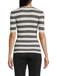 Striped Merino Wool Top
