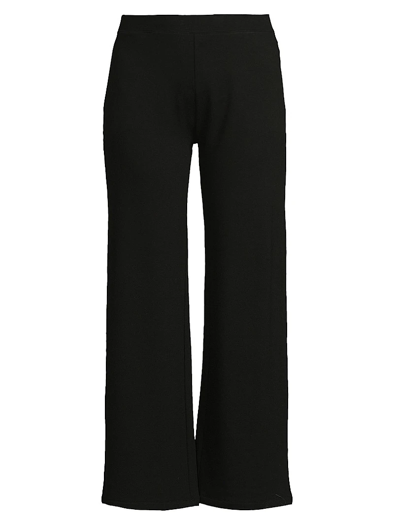 French Terry Wide-Leg Pants