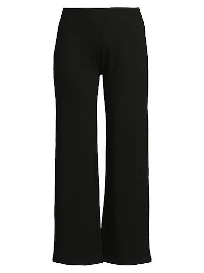 French Terry Wide-Leg Pants
