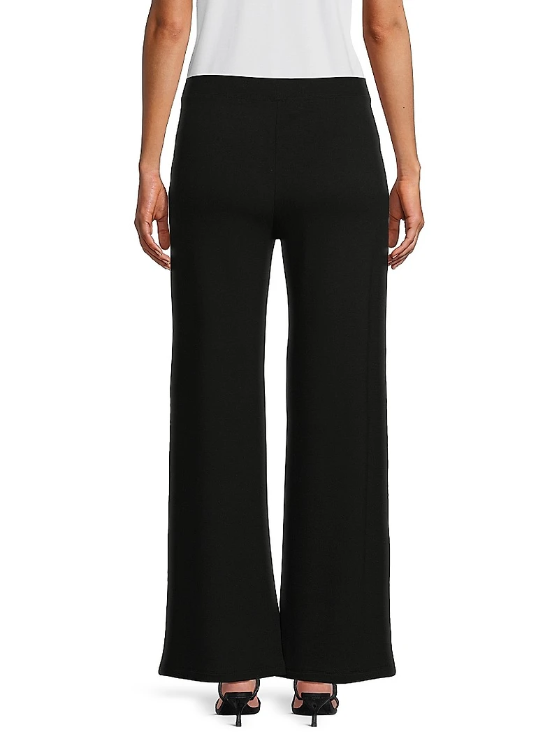 French Terry Wide-Leg Pants